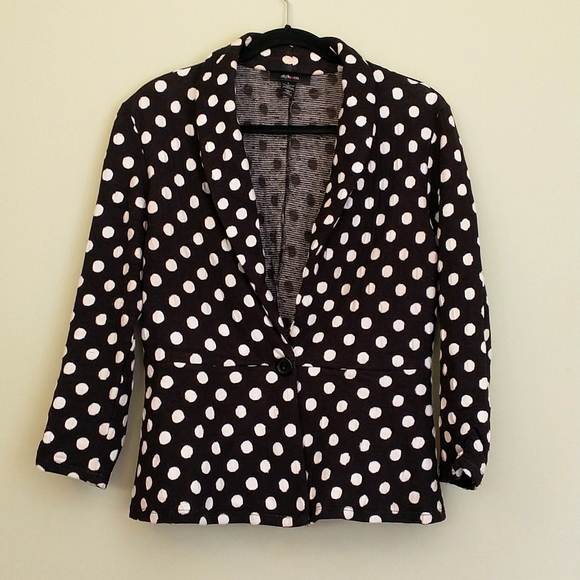 Peplum polka dot blazer - Picture 1 of 3
